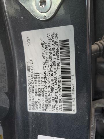 19XFL1H76RE005779 | 2024 Honda civic exl