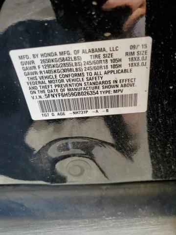 2016 Honda Pilot Exl VIN: 5FNYF6H59GB026354 Lot: 61130404