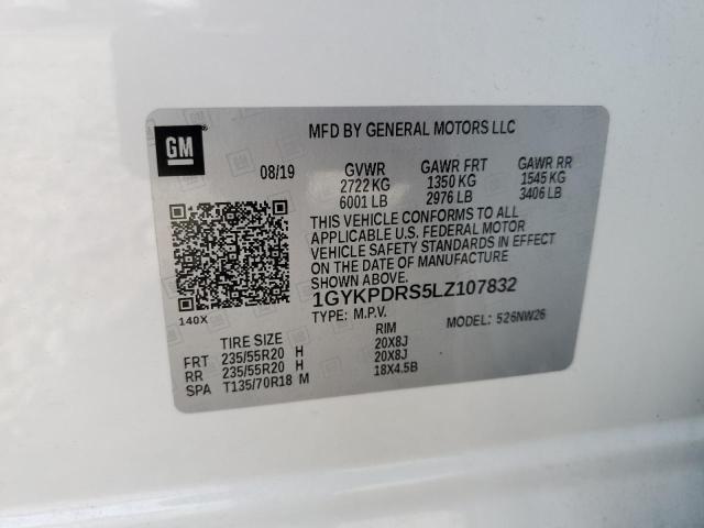 2020 Cadillac Xt6 Premium Luxury VIN: 1GYKPDRS5LZ107832 Lot: 60152154