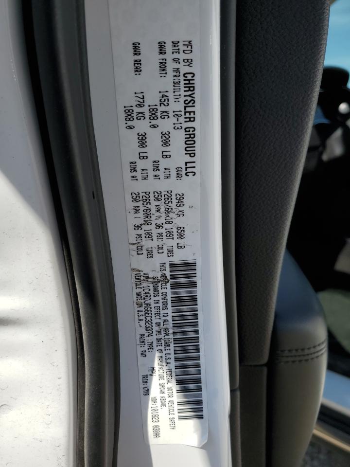 1C4RDJAG6EC323374 2014 Dodge Durango Sxt