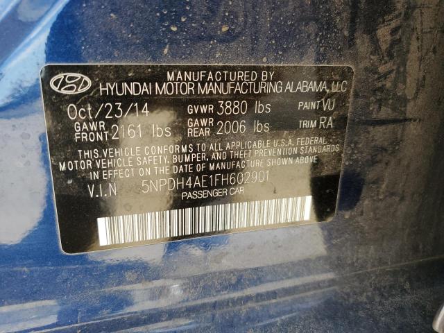 2015 HYUNDAI ELANTRA SE - 5NPDH4AE1FH602901