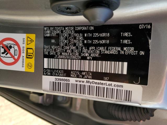 2016 Lexus Nx 200T Base VIN: JTJBARBZ6G2088229 Lot: 57725664