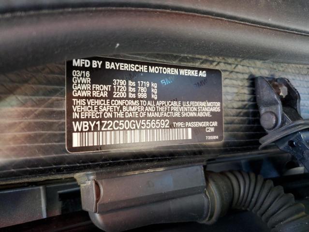 VIN WBY1Z2C50GV556592 2016 BMW I3, Bev no.12