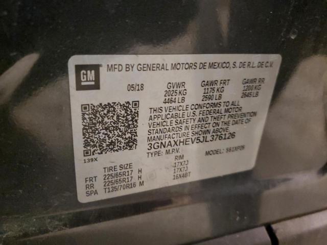 2018 CHEVROLET EQUINOX LS - 3GNAXHEV5JL376126