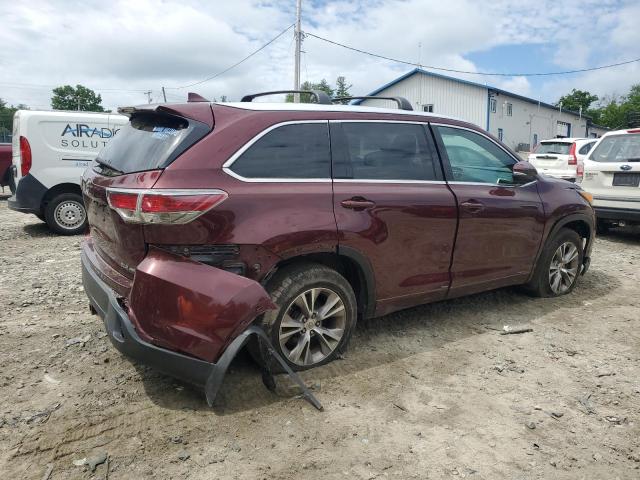 VIN 5TDJKRFH5ES013847 2014 Toyota Highlander, Xle no.3