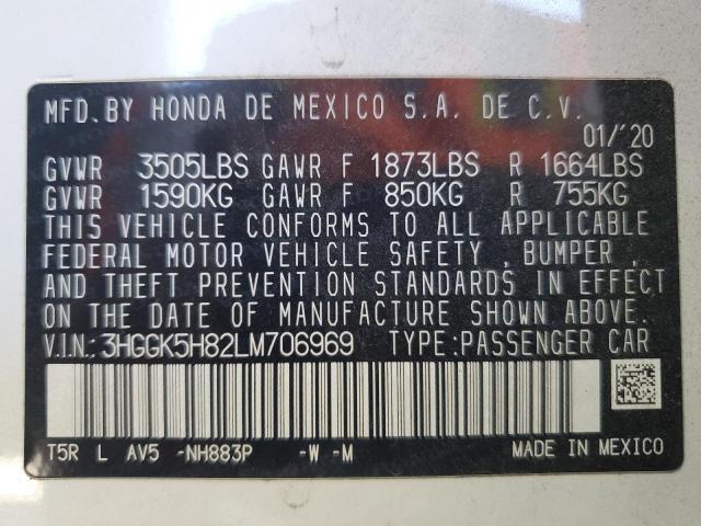 2020 Honda Fit Ex VIN: 3HGGK5H82LM706969 Lot: 61308594