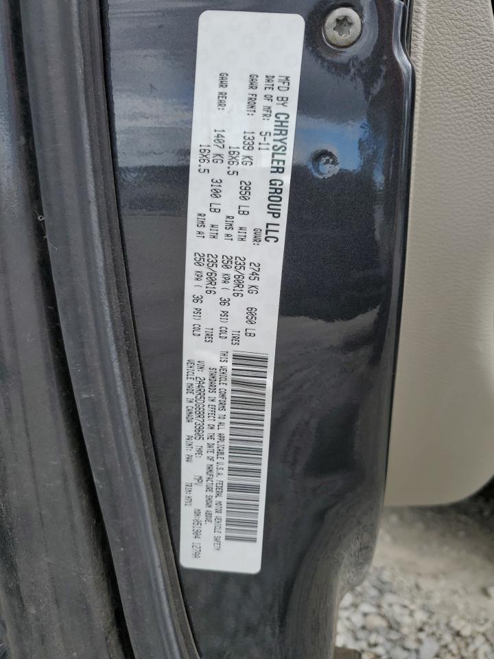 2A4RR5DG6BR739605 2011 Chrysler Town & Country Touring