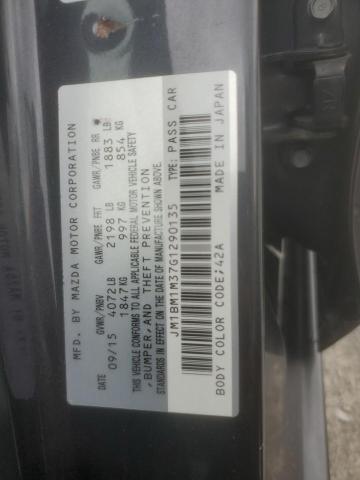 2016 Mazda 3 Touring VIN: JM1BM1M37G1290135 Lot: 58226334