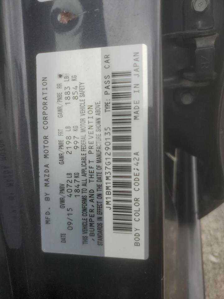 JM1BM1M37G1290135 2016 Mazda 3 Touring