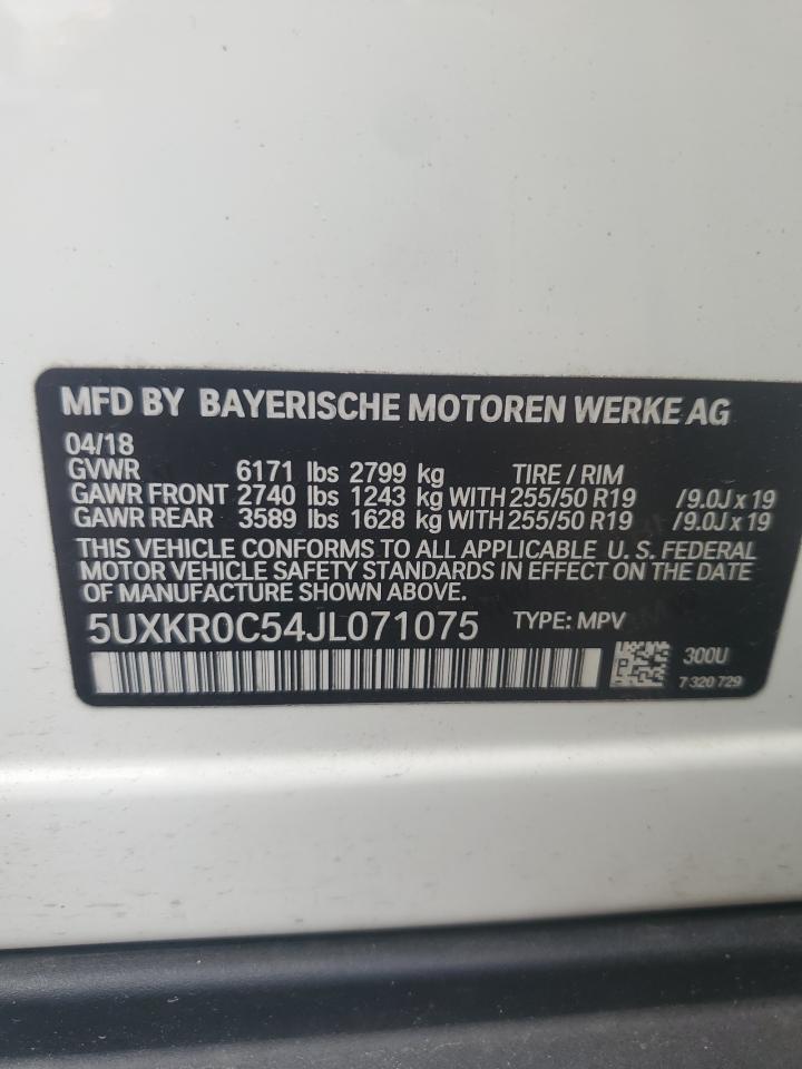 5UXKR0C54JL071075 2018 BMW X5 xDrive35I