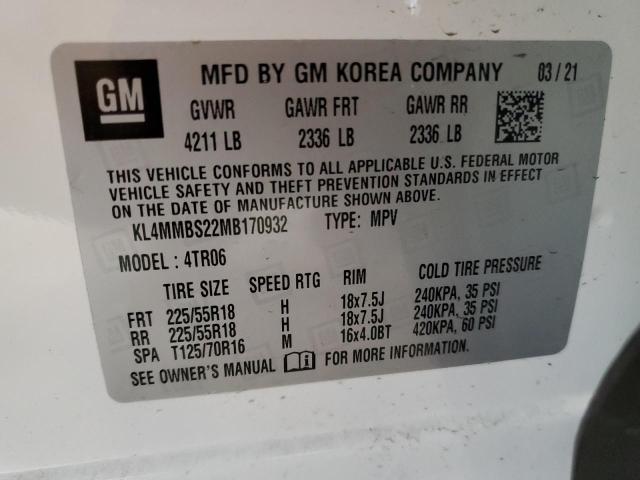 2021 Buick Encore Gx Preferred VIN: KL4MMBS22MB170932 Lot: 59436174