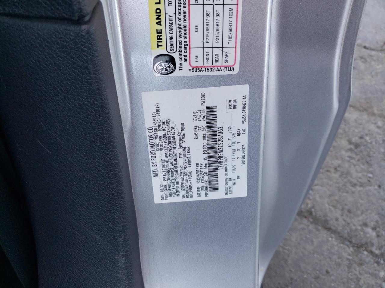 1ZVBP8EM3C5287062 2012 Ford Mustang