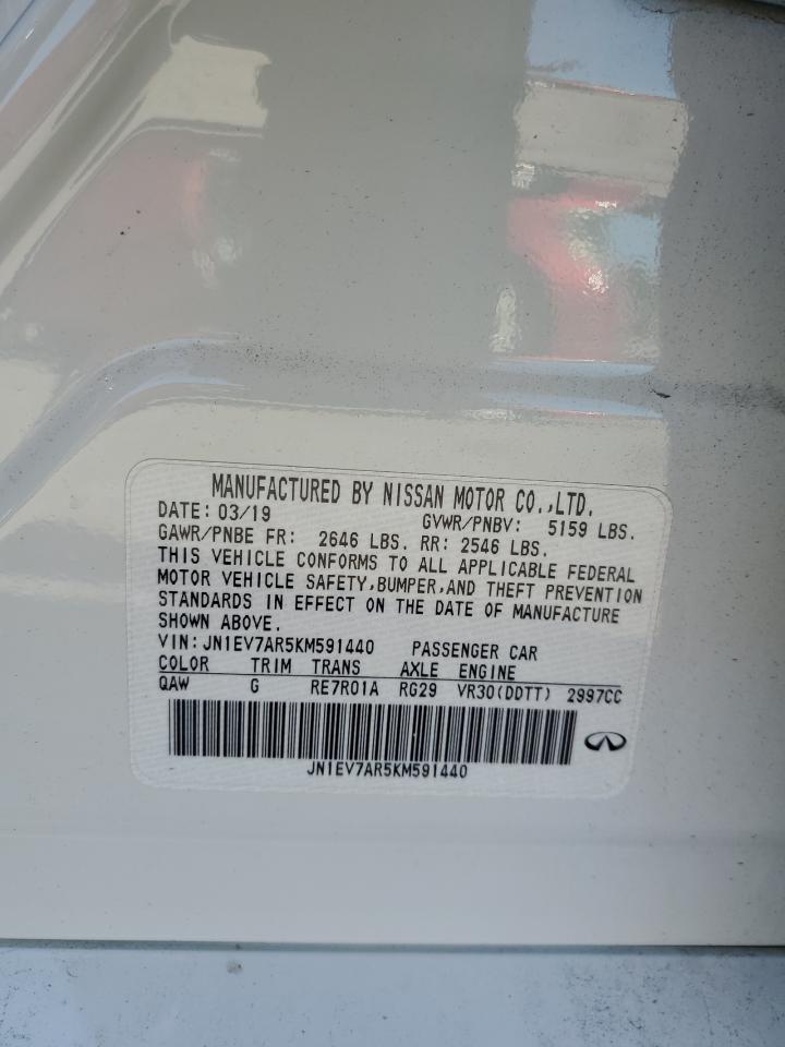 JN1EV7AR5KM591440 2019 Infiniti Q50 Luxe