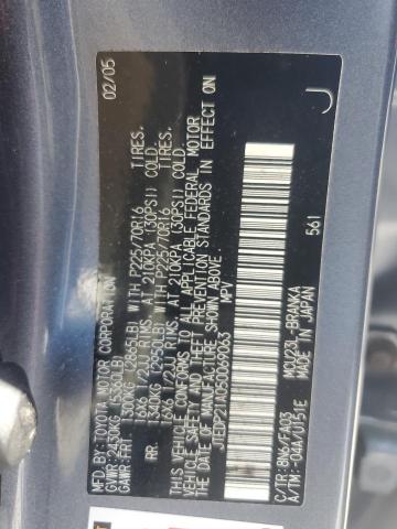 2005 Toyota Highlander Limited VIN: JTEDP21A050069063 Lot: 60728484