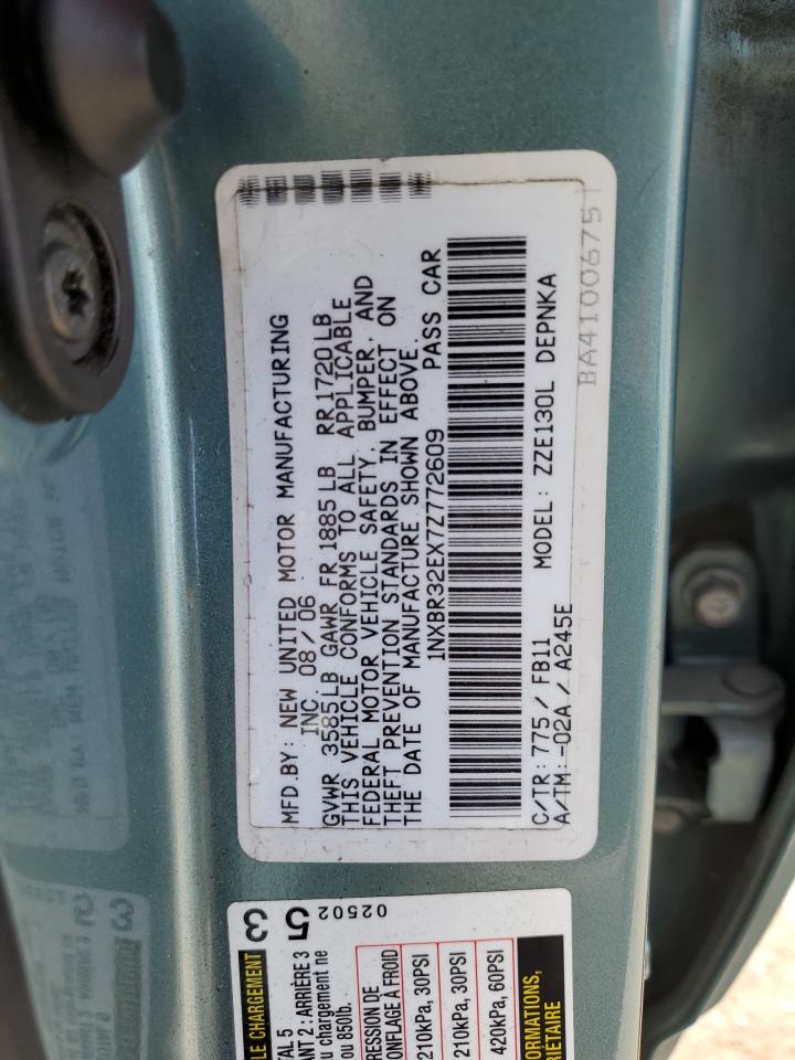 1NXBR32EX7Z772609 2007 Toyota Corolla Ce