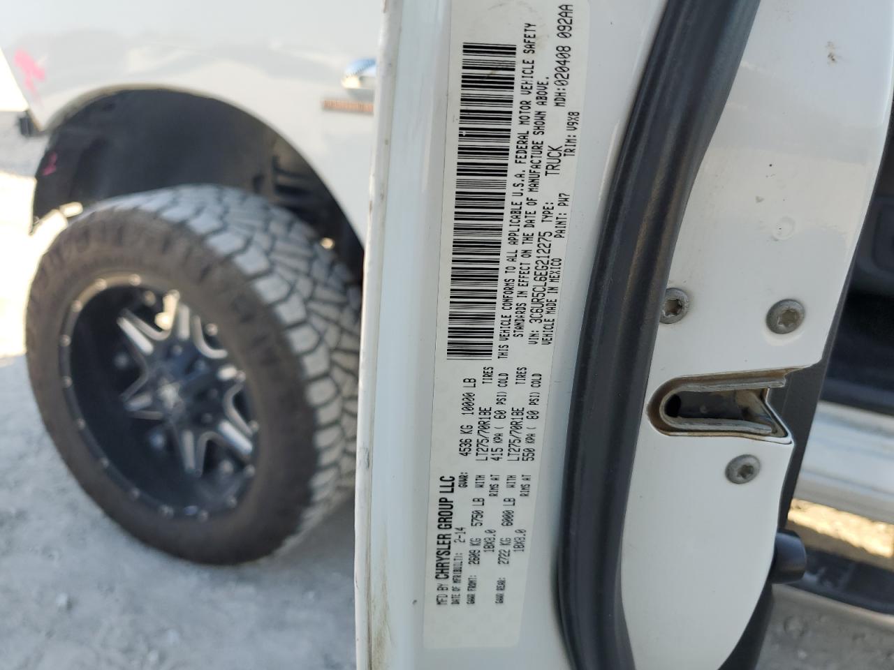 3C6UR5CL6EG212275 2014 Ram 2500 St
