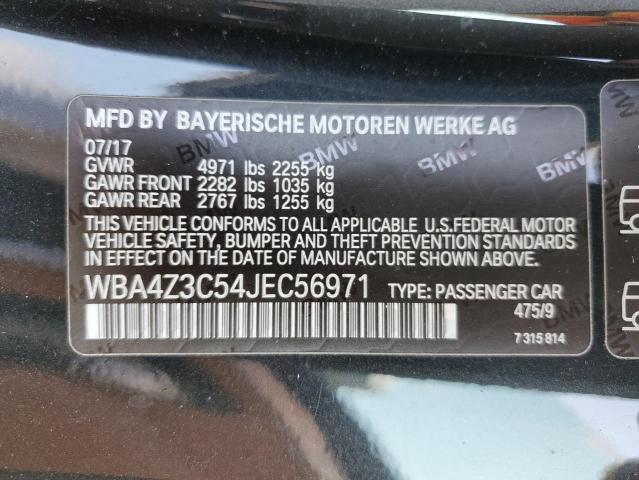 VIN WBA4Z3C54JEC56971 2018 BMW 4 Series, 430XI no.12