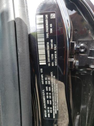 2019 Alfa Romeo Giulia VIN: ZARFANAN0K7609734 Lot: 60017104