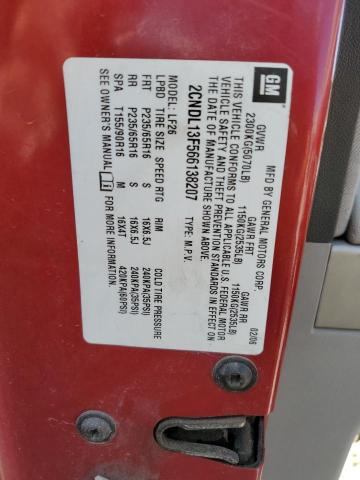 2006 Chevrolet Equinox Ls VIN: 2CNDL13F566138207 Lot: 56582044