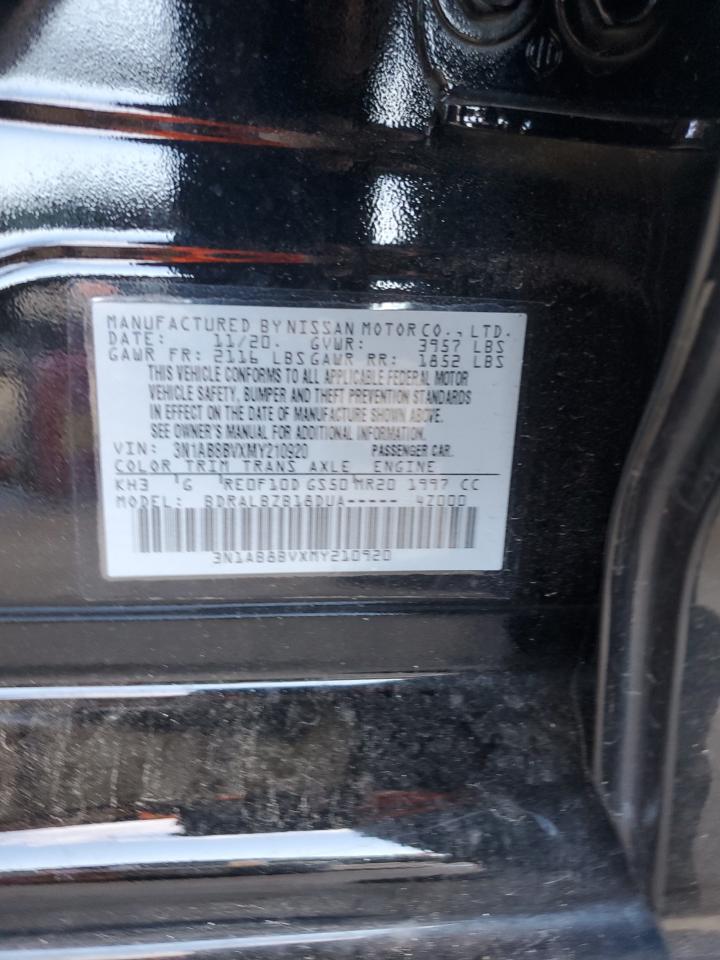 3N1AB8BVXMY210920 2021 Nissan Sentra S