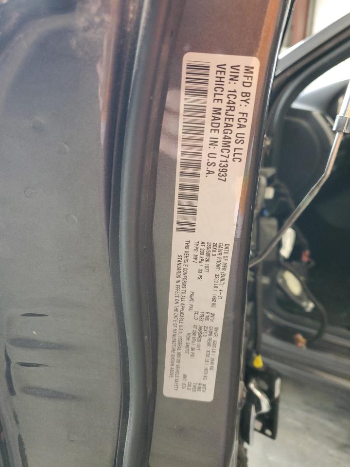 1C4RJEAG4MC713937 2021 Jeep Grand Cherokee Laredo