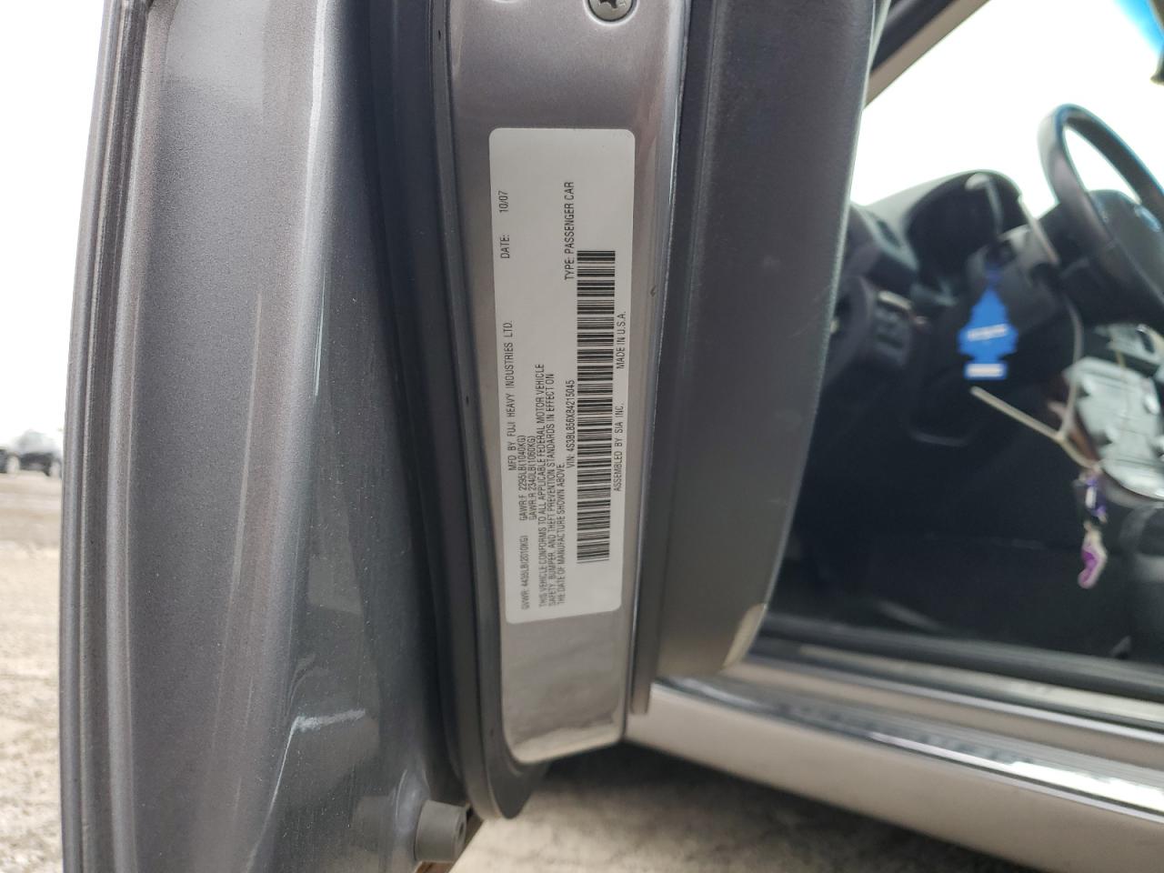 4S3BL856X84215045 2008 Subaru Legacy 3.0R Limited