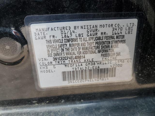 3N1CE2CP4EL409814 2014 Nissan Versa Note S