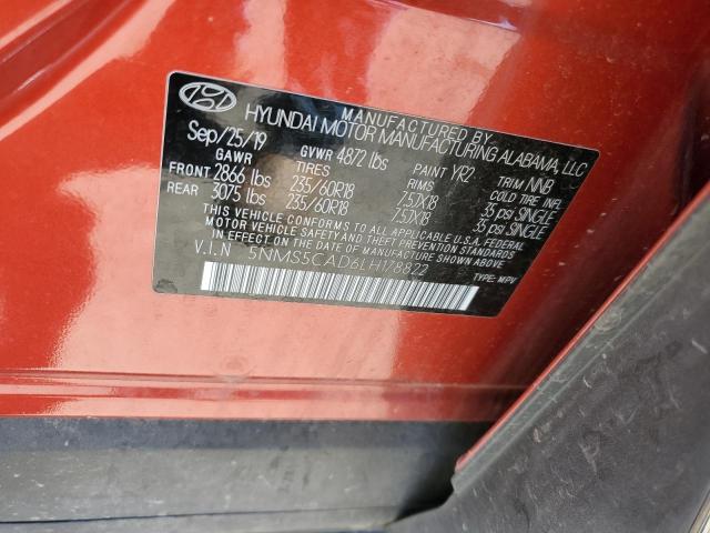 2020 Hyundai Santa Fe Limited VIN: 5NMS5CAD6LH178822 Lot: 59248514