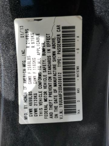 2013 Acura Tl VIN: 19UUA8F20DA008512 Lot: 57280294