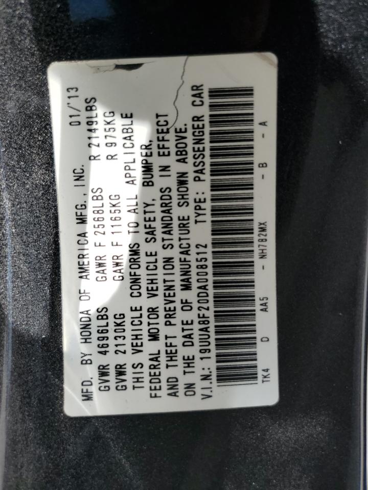 19UUA8F20DA008512 2013 Acura Tl