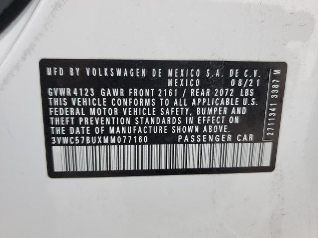 2021 Volkswagen Jetta S VIN: 3VWC57BUXMM077160 Lot: 59716404