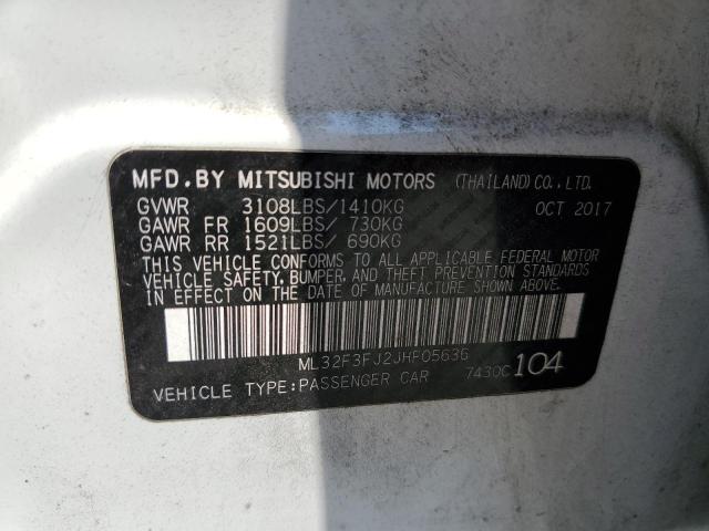 2018 Mitsubishi Mirage G4 Es VIN: ML32F3FJ2JHF05636 Lot: 59713374