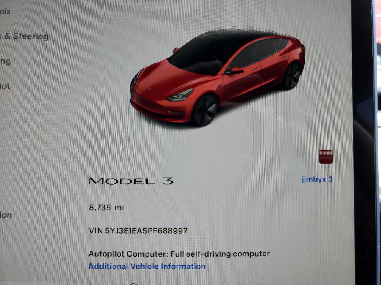 5YJ3E1EA5PF688997 2023 Tesla Model 3