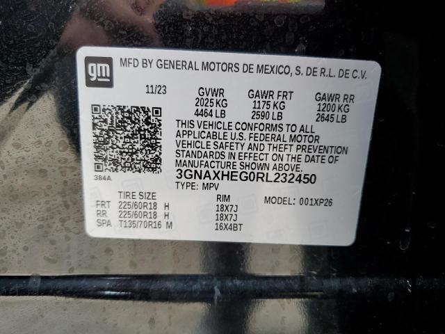 2024 Chevrolet Equinox Ls VIN: 3GNAXHEG0RL232450 Lot: 59217554