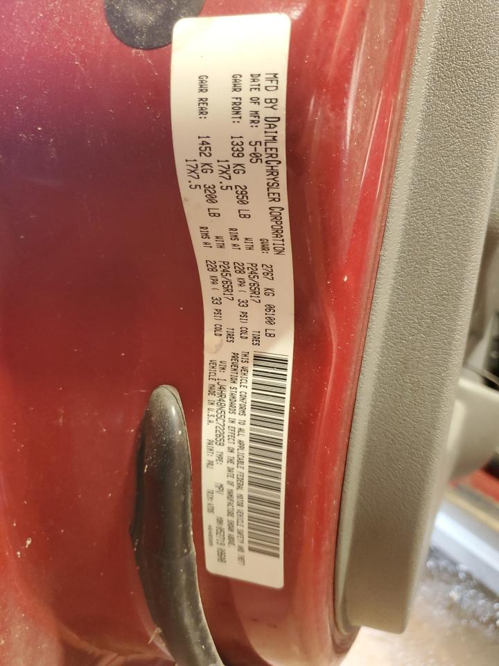 1J4HR48N55C722659 2005 Jeep Grand Cherokee Laredo