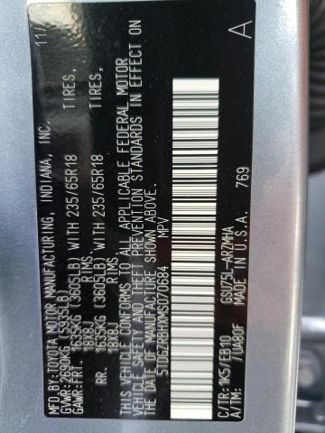 2021 Toyota Highlander Xle VIN: 5TDGZRBHXMS070684 Lot: 56020824