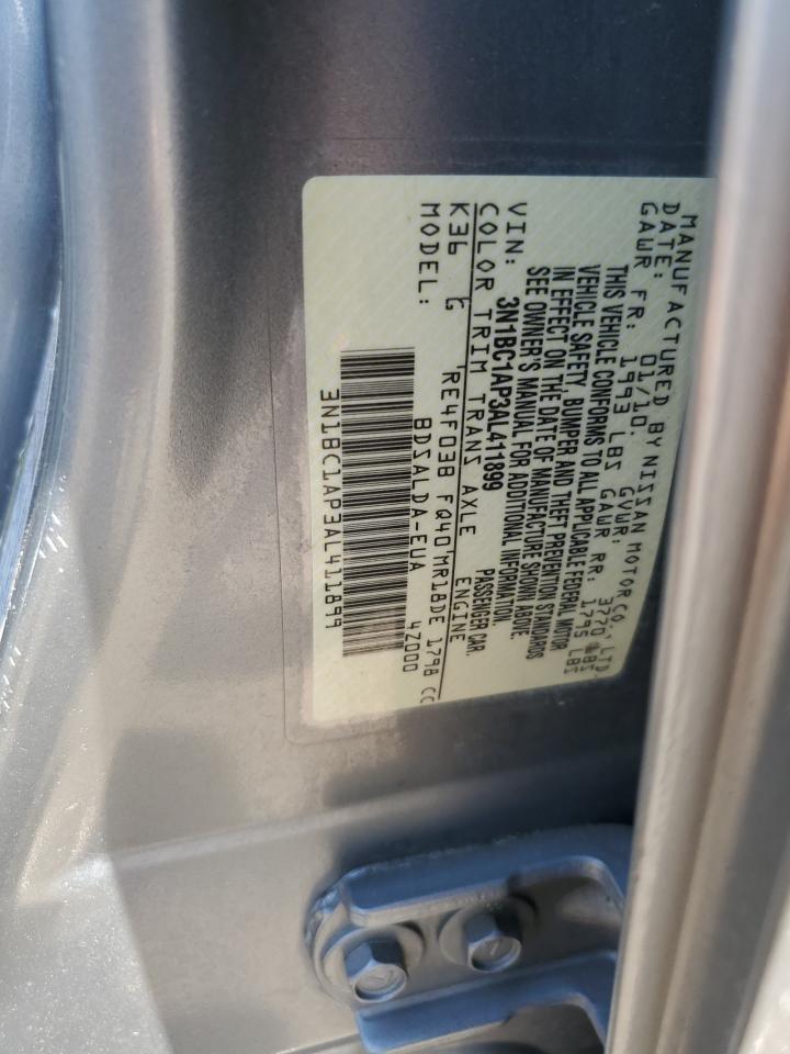 3N1BC1AP3AL411899 2010 Nissan Versa S