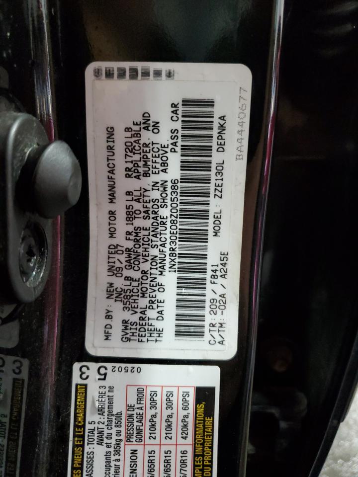 1NXBR30E08Z005386 2008 Toyota Corolla Ce