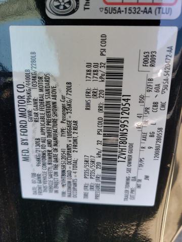 2009 Ford Mustang VIN: 1ZVHT80N595120541 Lot: 58341224