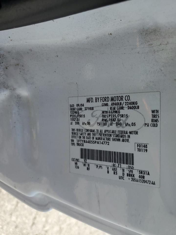 1FTYR44E55PA14772 2005 Ford Ranger Super Cab