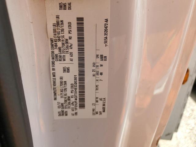 2017 Ford F450 Super Duty VIN: 1FDUF4GTXHED20301 Lot: 58883764