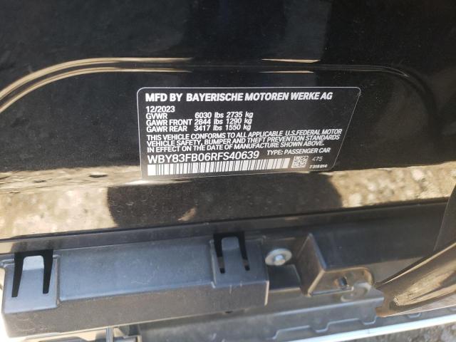 2024 BMW I4 XDRIVE WBY83FB06RFS40639