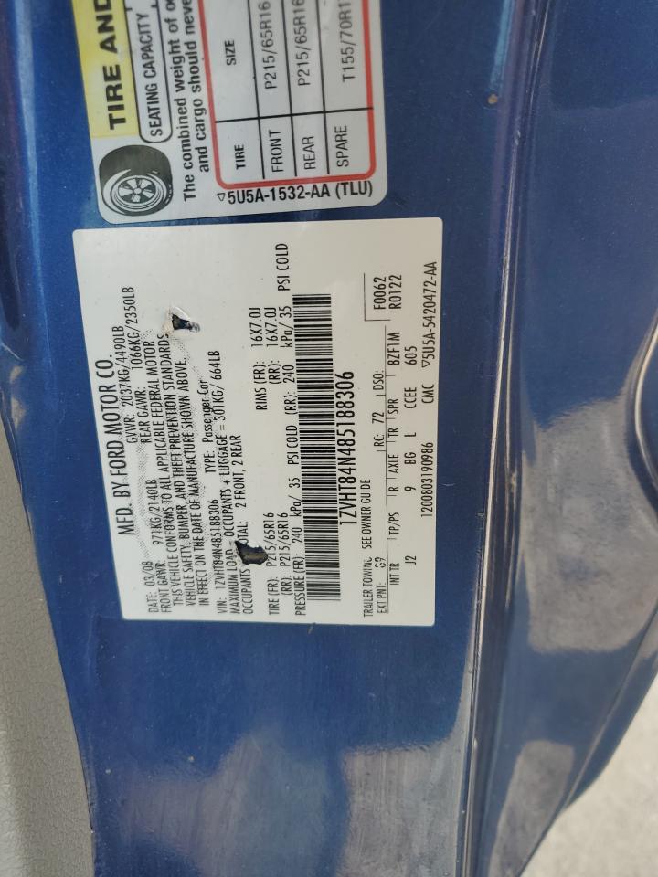 1ZVHT84N485188306 2008 Ford Mustang