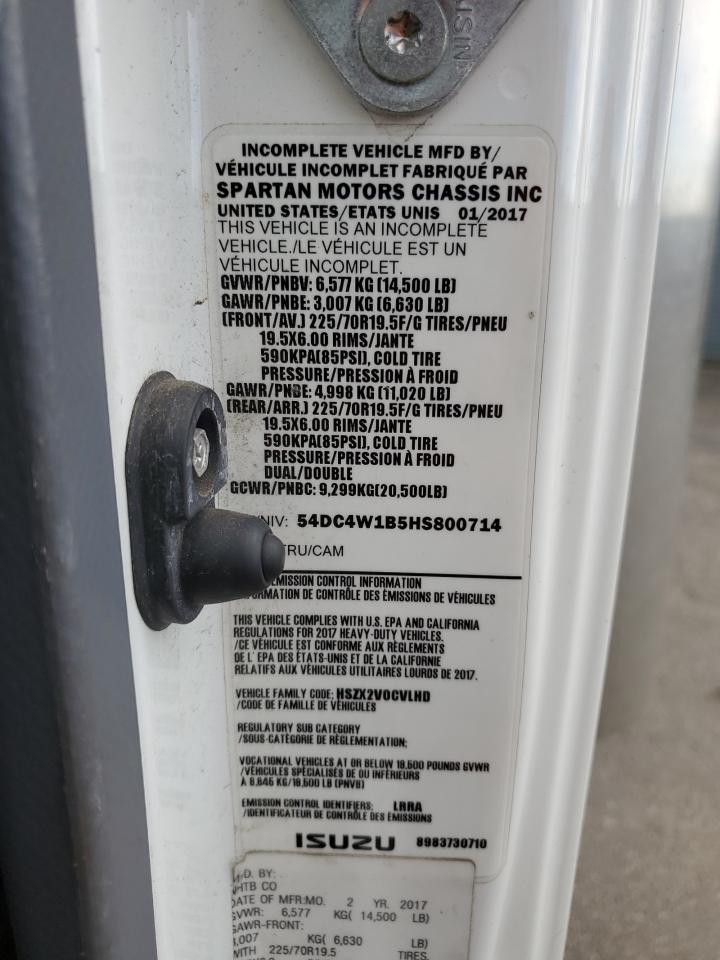 54DC4W1B5HS800714 2017 Isuzu Npr Hd