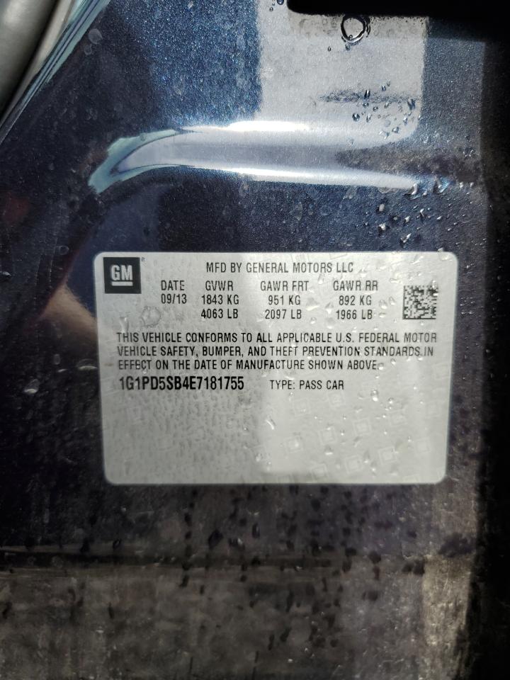 1G1PD5SB4E7181755 2014 Chevrolet Cruze Lt