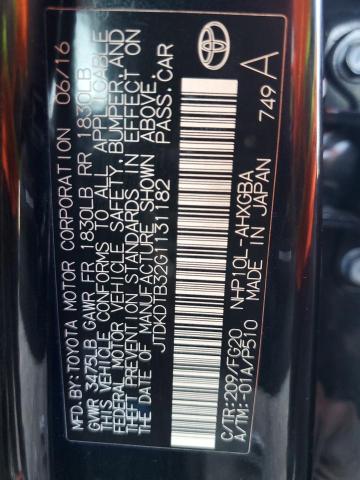 2016 Toyota Prius C VIN: JTDKDTB32G1131182 Lot: 60331324