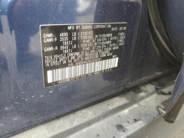 VIN 4S4BSANC6K3204181 2019 Subaru Outback, 2.5I Lim... no.12