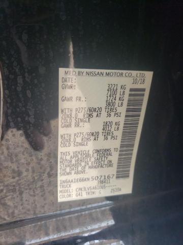2019 NISSAN TITAN PLAT - 1N6AA1E66KN507167