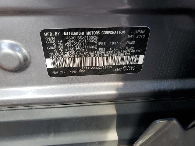 2018 Mitsubishi Eclipse Cross Se VIN: JA4AT5AA4JZ062329 Lot: 60531074