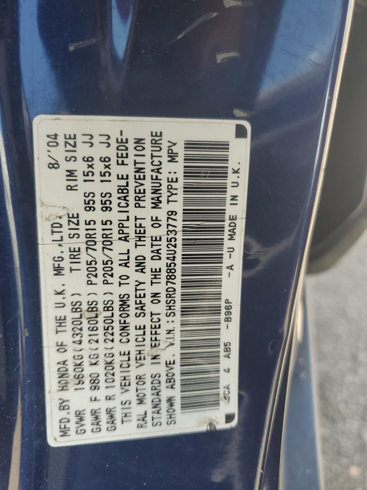 SHSRD78854U253779 2004 Honda Cr-V Ex